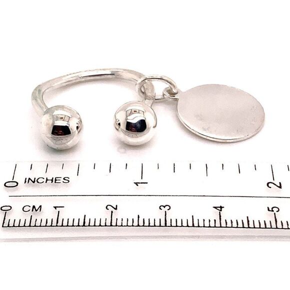 Tiffany & Co Estate Sterling Silver Keychain 9.2 Grams TIF151 - Picture 3 of 12